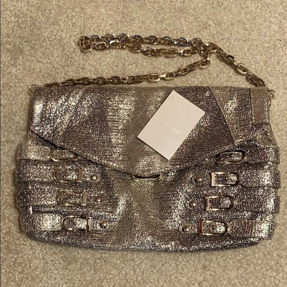 Like New Rare JIMMY CHOO silver purse. - Picture 1 of 11